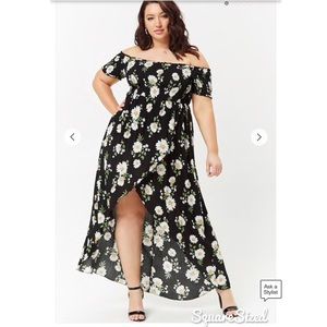 Forever 21 + Floral Hi Low Dress